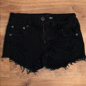 Black American Eagle jean shorts